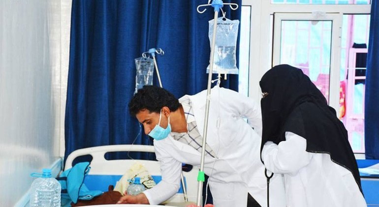 الأمم المتحدة: ارتفاع حالات الإصابة بالكوليرا في اليمن إلى 59 ألفًا