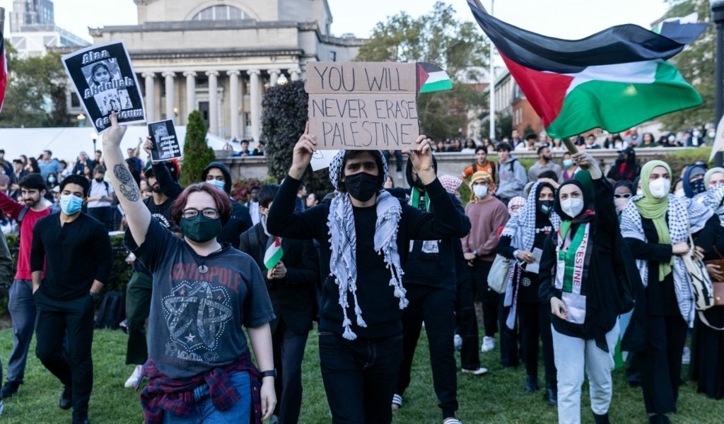 الحراك الطلابي الداعم لفلسطين يتحدى 